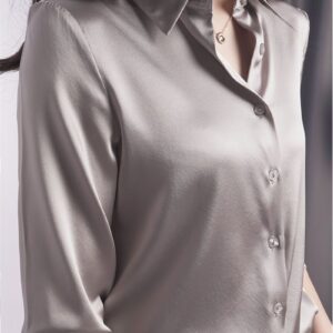 European cotton imitation silk shirt